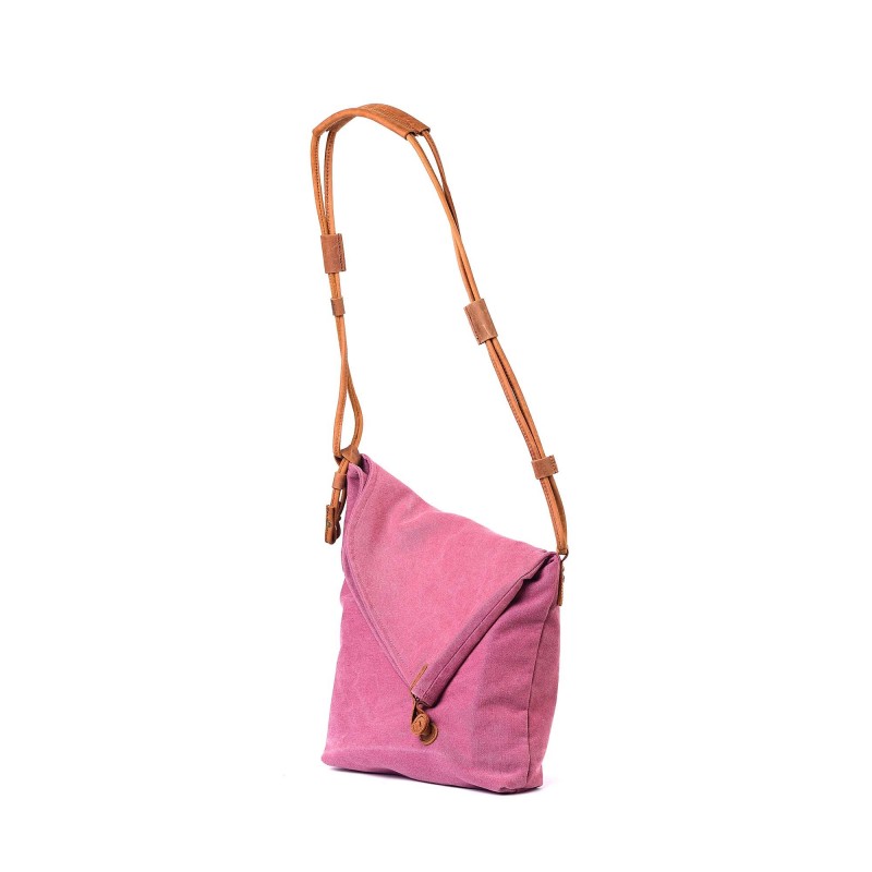 Женская сумка Air через плечо розовая - 2 фото