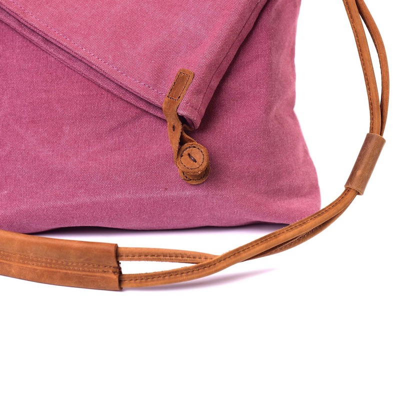 Женская сумка Air через плечо розовая - 6 фото