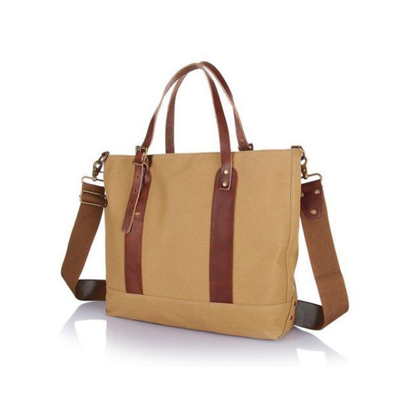 Женская городская сумка-тоут Carabo светло-коричневая - 2 фото
