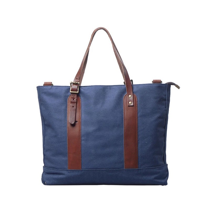 Женская городская сумка-тоут Carabo синяя фото
