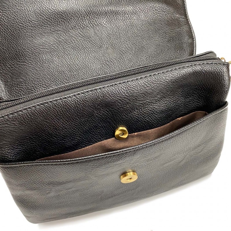 Жіноча сумка-клатч Mull Holly чорна - 10 фото