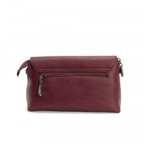 Женский клатч Emma бордовый