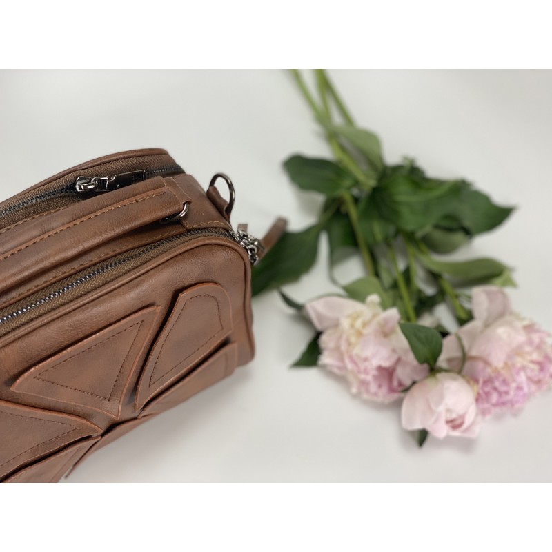 Женская сумка Ellen коричневая - 11 фото