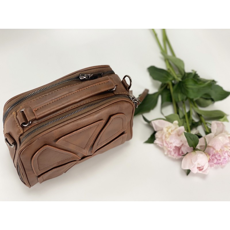Женская сумка Ellen коричневая - 12 фото