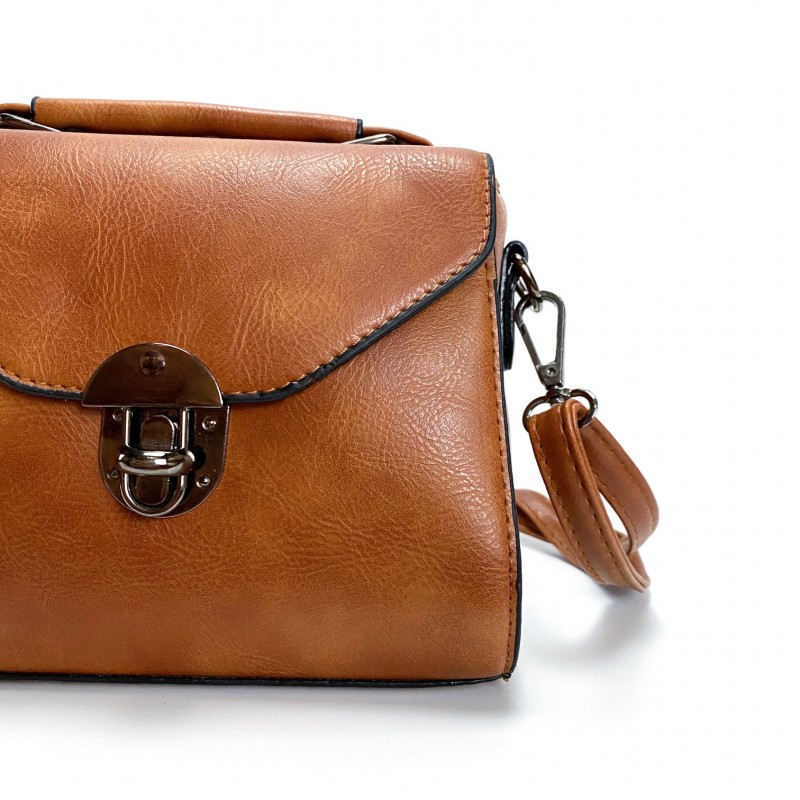 Женская сумочка-клатч Abby светло-коричневая - 7 фото