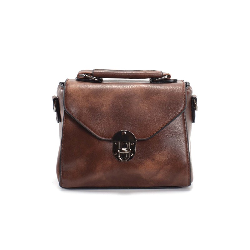 Жіноча сумочка-клатч Abby коричнева - 1 фото