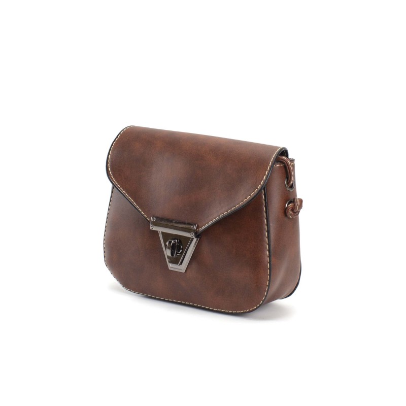 Женская сумка-клатч Jane коричневая - 1 фото