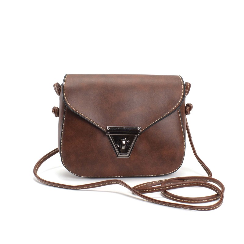 Жіноча сумка-клатч Jane коричнева - 3 фото