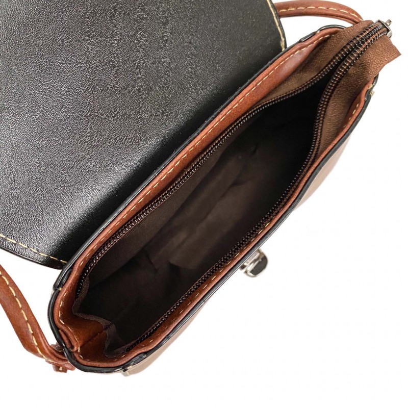 Жіноча сумка-клатч Jane коричнева - 6 фото