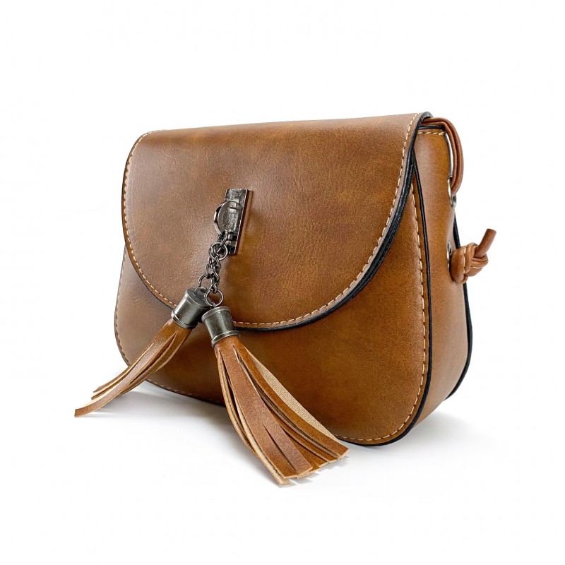 Женская сумка-клатч Anita светло-коричневая - 4 фото