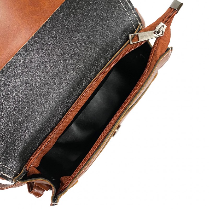 Женская сумка-клатч Barbara коричневая - 6 фото