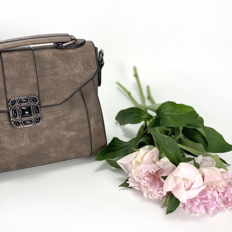 Женская сумочка-клатч Teresa светло-коричневая - 6 фото