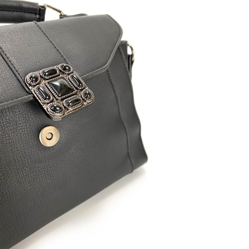 Жіноча сумочка-клатч Teresa чорна - 9 фото