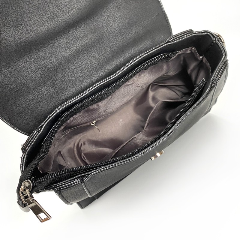 Жіноча сумочка-клатч Teresa чорна - 10 фото