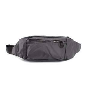 Сумка бананка на пояс сіра...