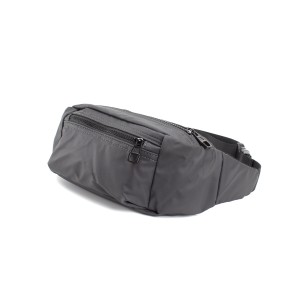 Сумка бананка на пояс серая...