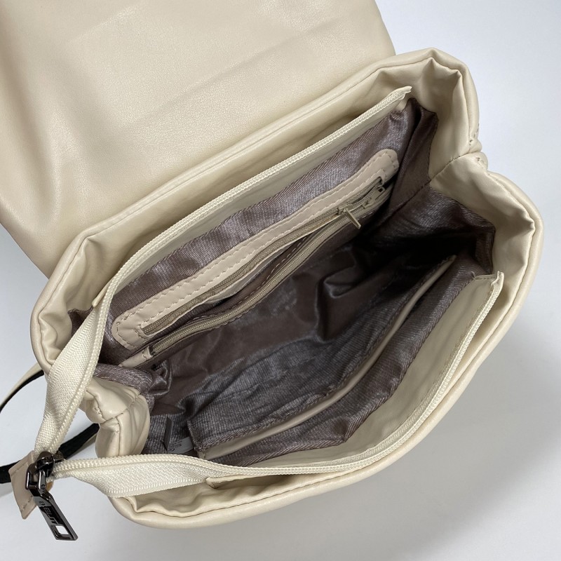 Жіночий рюкзак Helen кремовий - 5 фото
