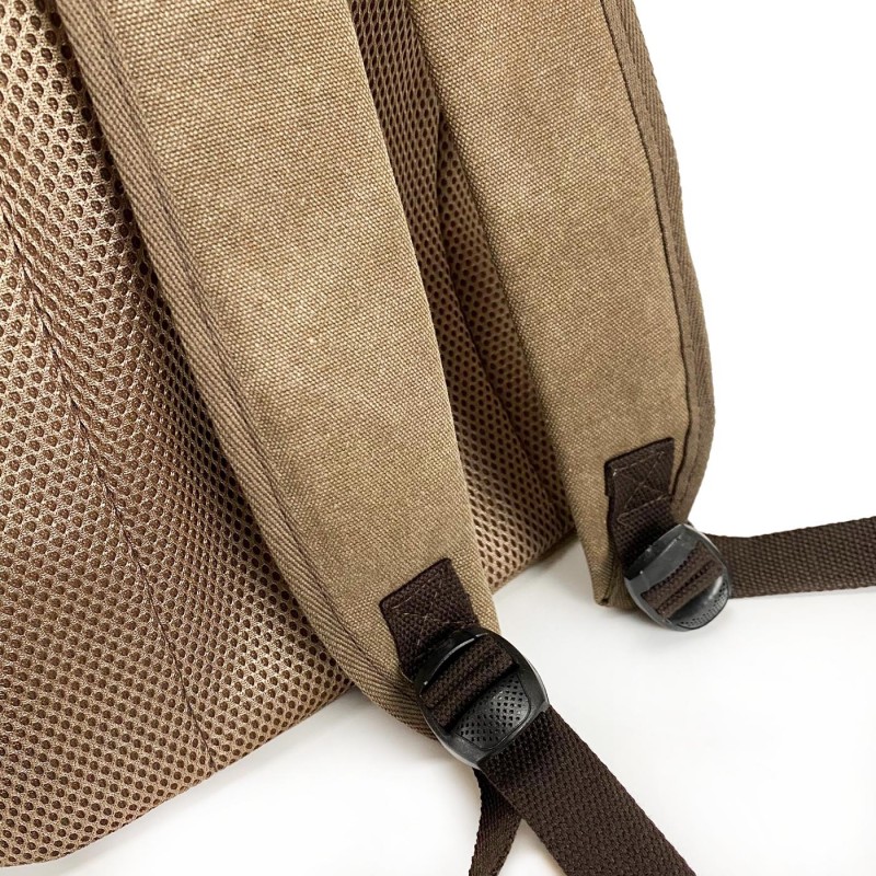 Мужской рюкзак Stamp светло-коричневый - 6 фото