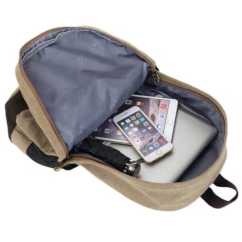 Мужской рюкзак Stamp светло-коричневый - 8 фото