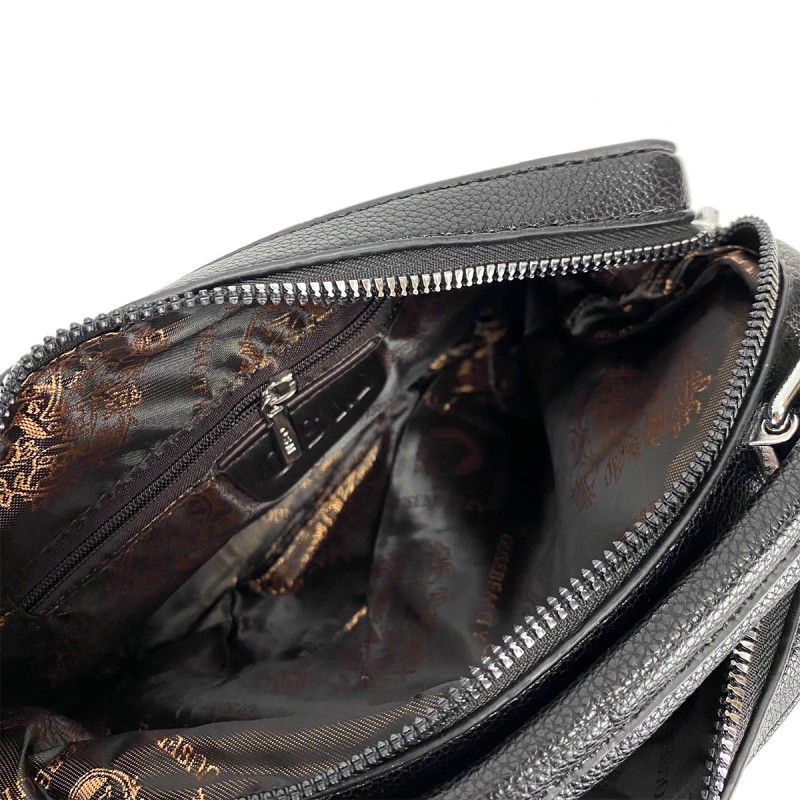 Женская сумка кросс боди Paula черная - 7 фото