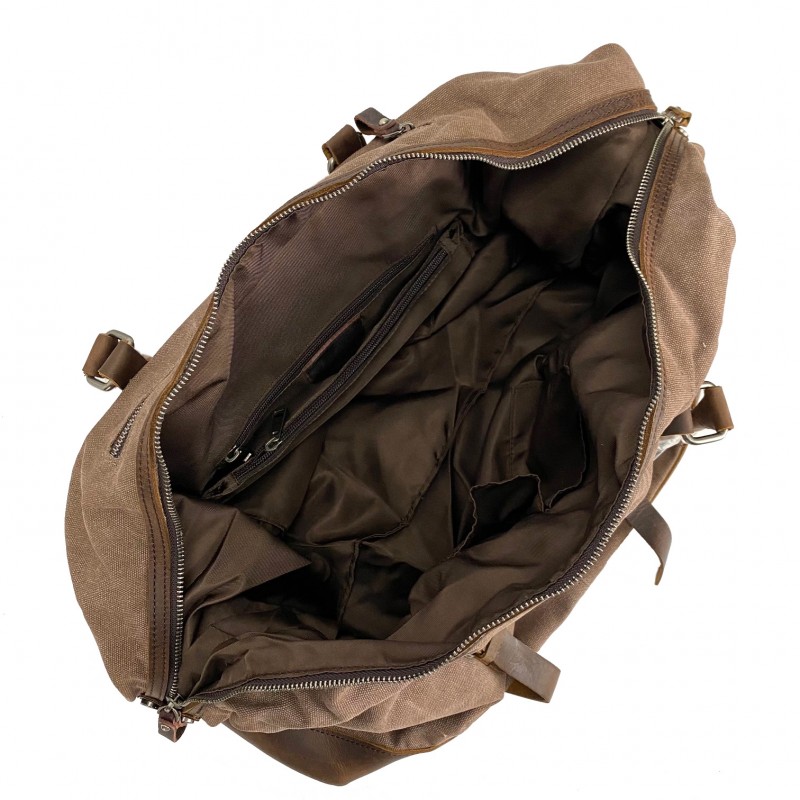 Чоловіча міська сумка Town коричнева - 11 фото