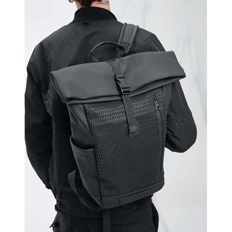 Чоловічий рюкзак Mackar City чорний - 14 фото