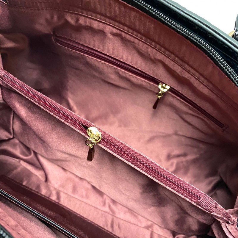 Женская классическая сумка Margo коричневая - 14 фото