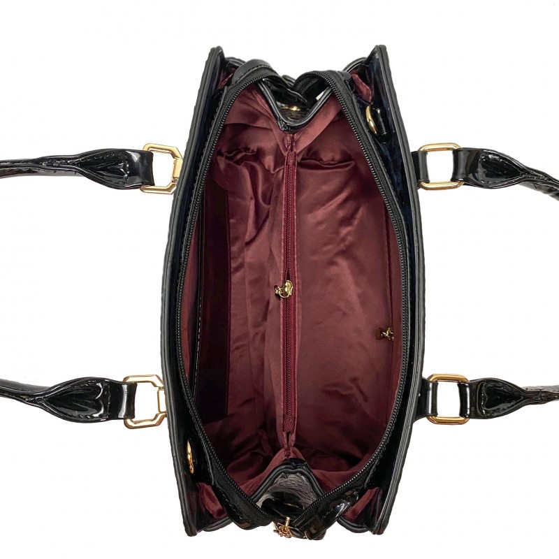 Женская классическая сумка Margo красная - 13 фото