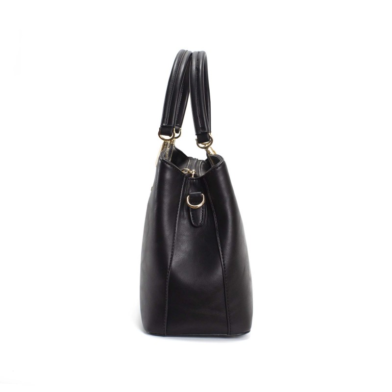 Женская классическая сумка Isa Paulina Fly черная - 6 фото