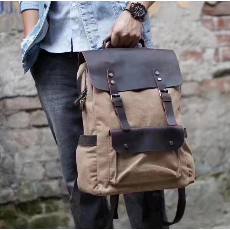 Мужской городской рюкзак Nicholas светло-коричневый - 1 фото