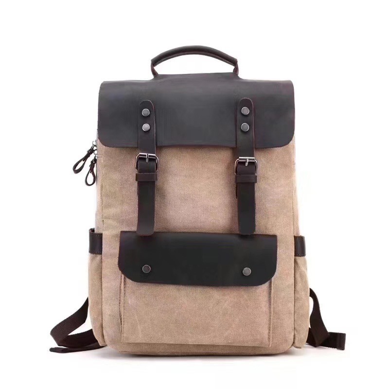 Мужской городской рюкзак Nicholas светло-коричневый - 2 фото
