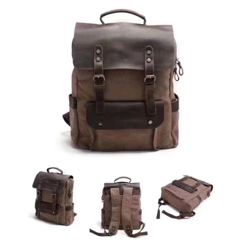 Чоловічий міський рюкзак Nicholas коричневий - 1 фото