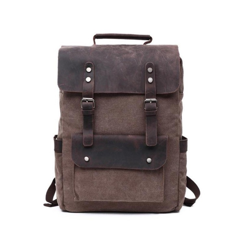Чоловічий міський рюкзак Nicholas коричневий - 3 фото