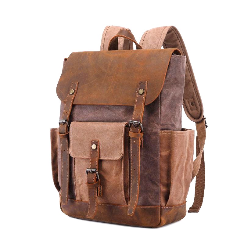 Мужской городской рюкзак Jacob коричневый - 5 фото