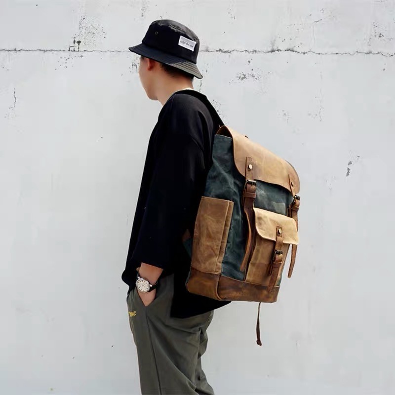Чоловічий міський рюкзак Jacob смарагдовий - 3 фото