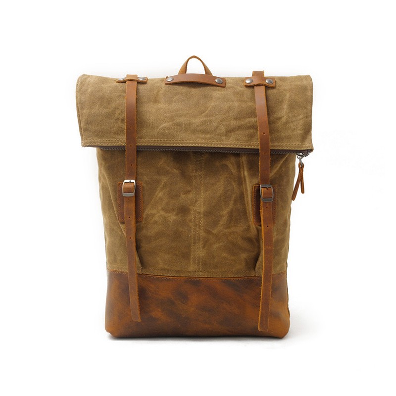 Чоловічий міський рюкзак Brego коричневий - 4 фото