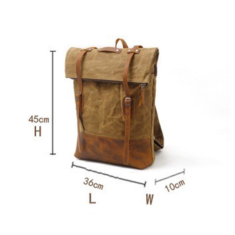 Чоловічий міський рюкзак Brego коричневий - 8 фото