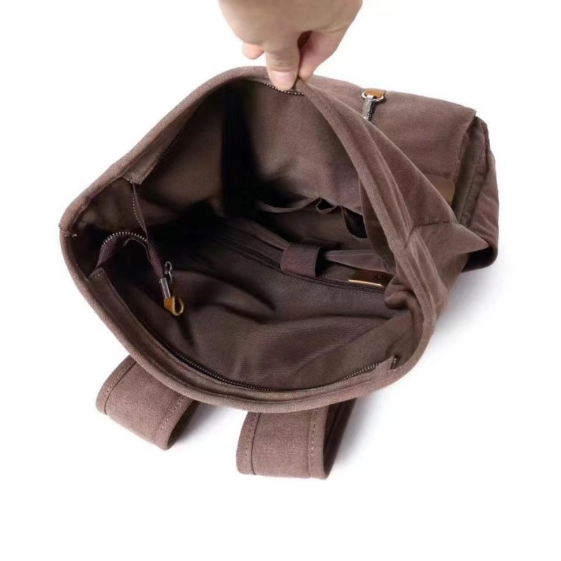 Чоловічий міський рюкзак Fridrich коричневий - 5 фото