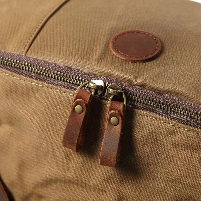 Мужской городской рюкзак David коричневый - 6 фото