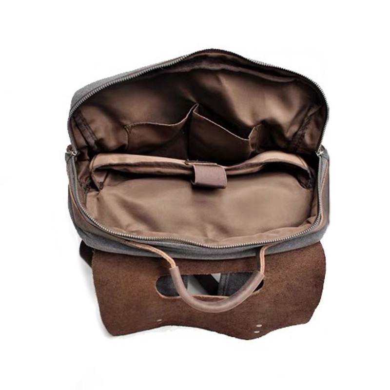 Мужской городской рюкзак Nicholas коричневый - 4 фото