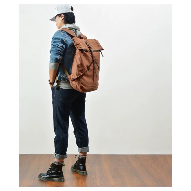 Мужской городской рюкзак Brett коричневый - 1 фото