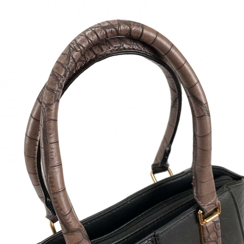 Женская классическая сумка Alexa черная - 4 фото