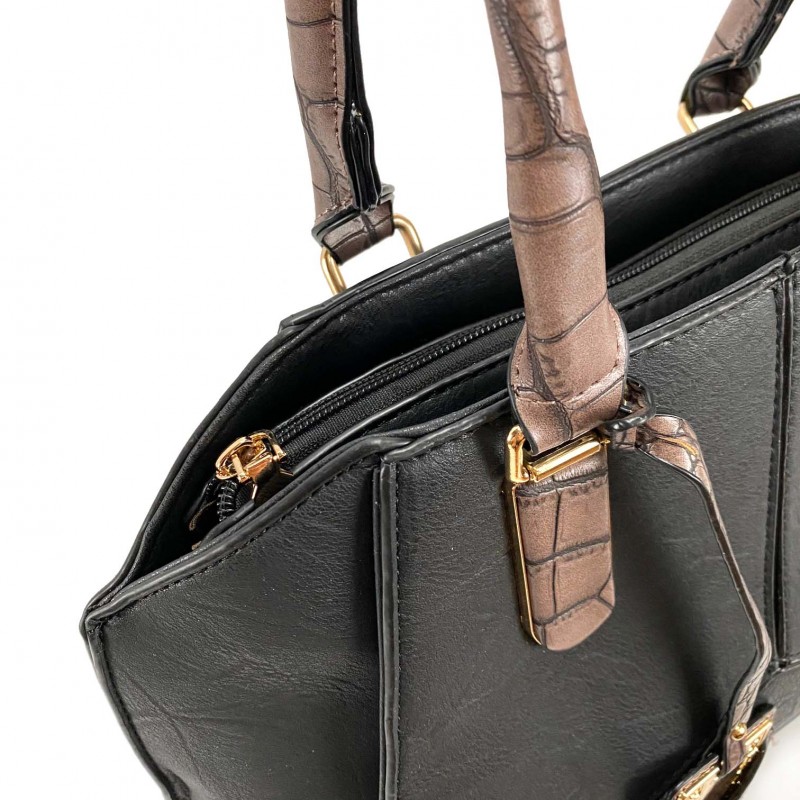 Женская классическая сумка Alexa черная - 5 фото