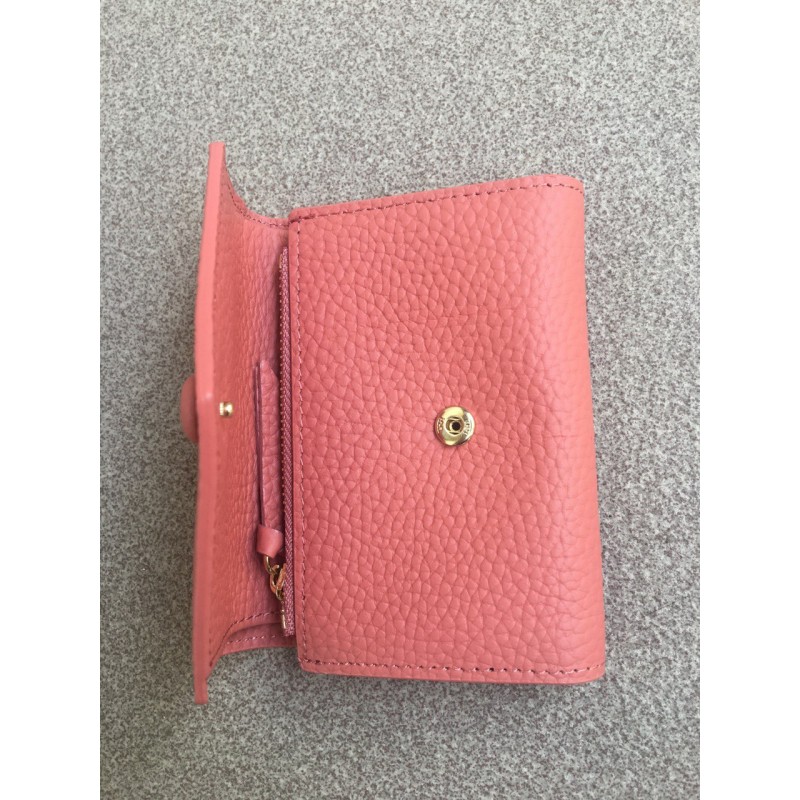 Жіночий шкіряний гаманець Ellie персиковий - 1 фото