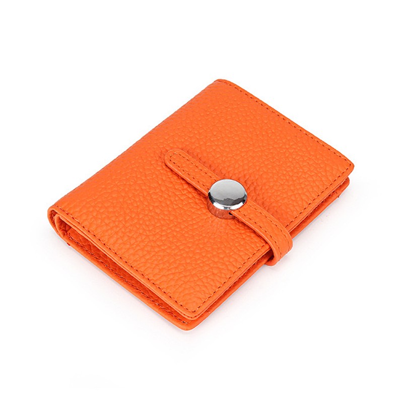 Женский кожаный кошелек Annie оранжевый фото
