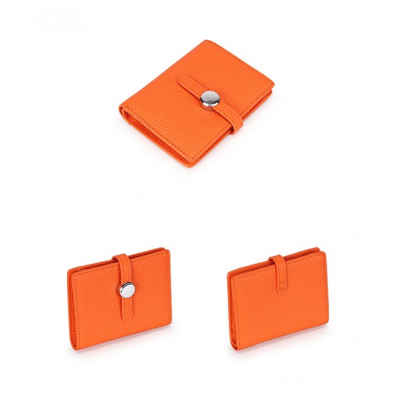 Женский кожаный кошелек Annie оранжевый - 1 фото