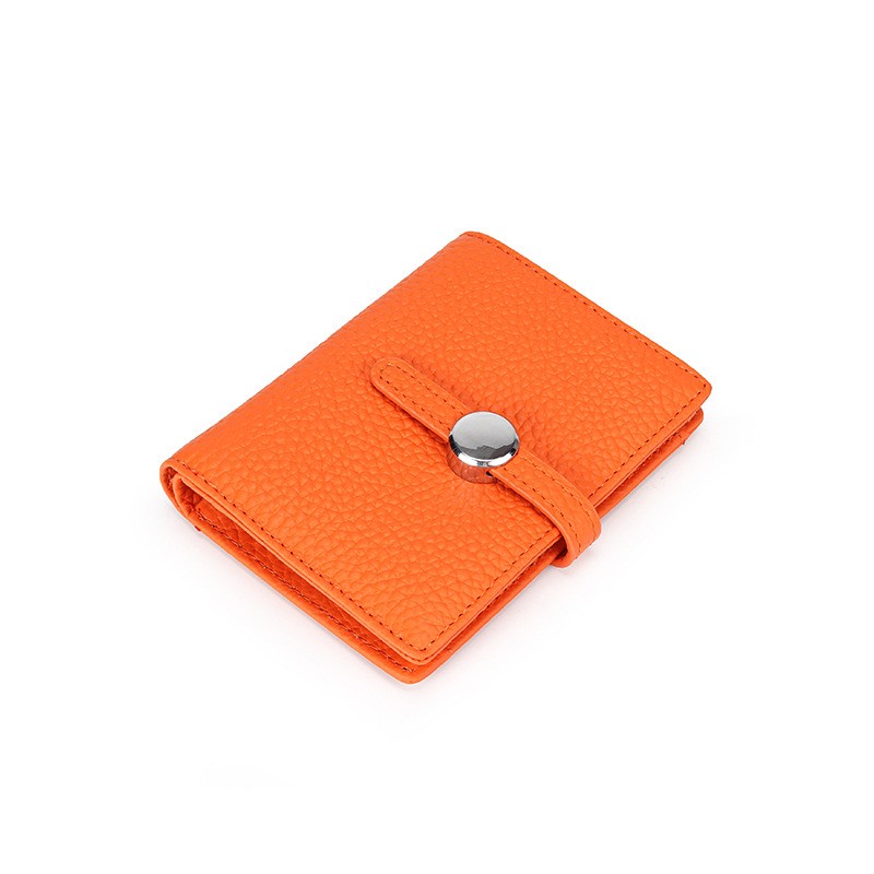 Жіночий шкіряний гаманець Annie помаранчевий - 2 фото