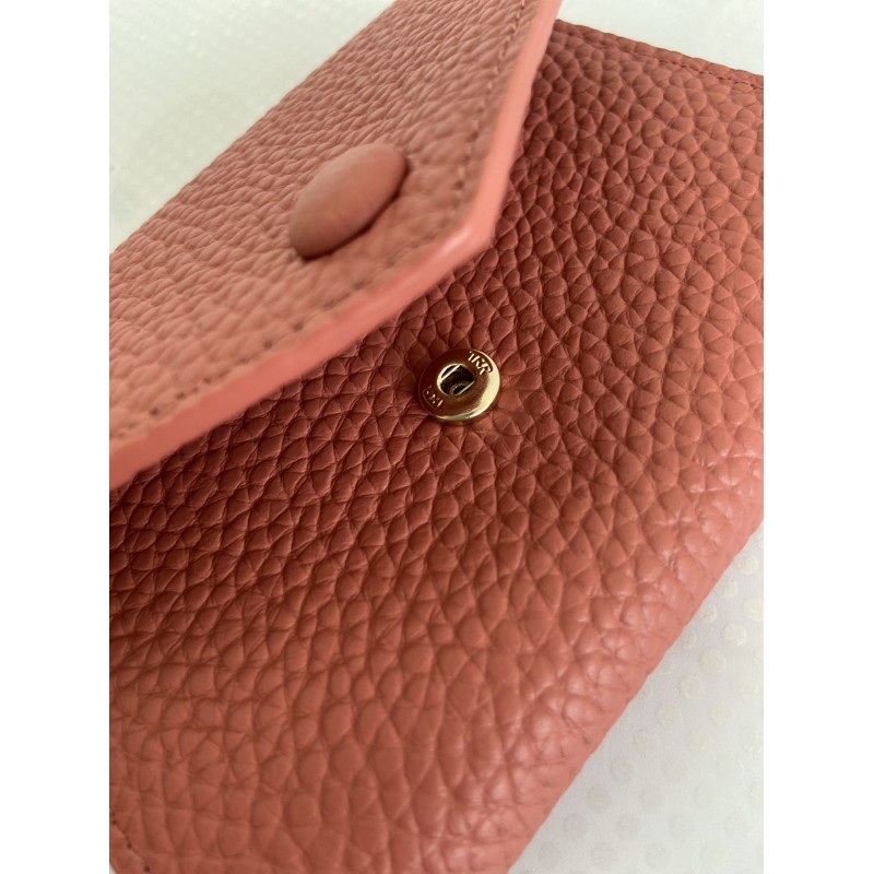 Жіночий шкіряний гаманець Ellie персиковий - 7 фото