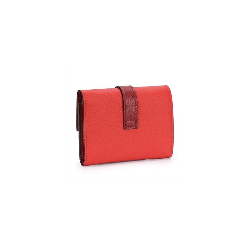 Жіночий шкіряний гаманець Rachel червоний - 1 фото