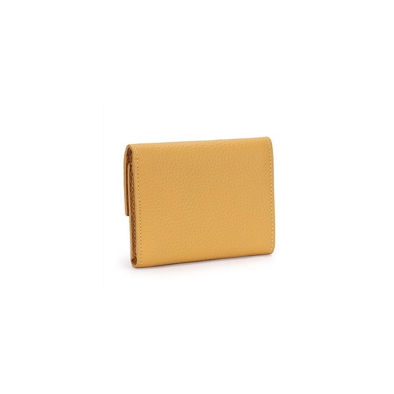 Женский кожаный кошелек Whitney горчичный - 2 фото